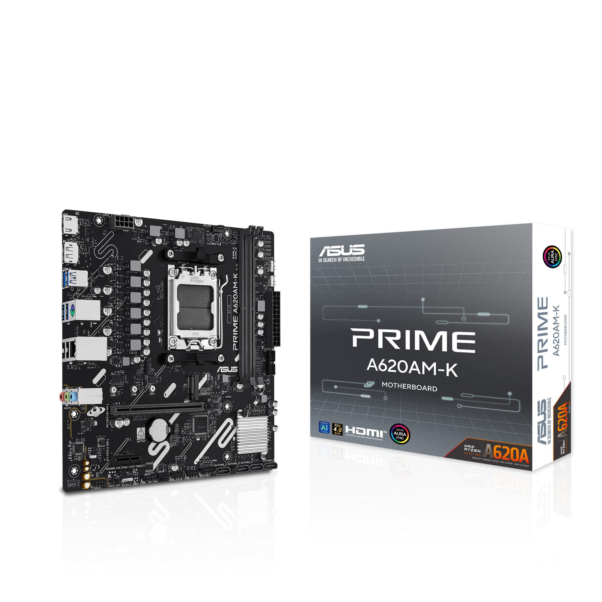 ASUS Carte mère PRIME A620AM-K mATX / 90MB1GX0-M0EAY0