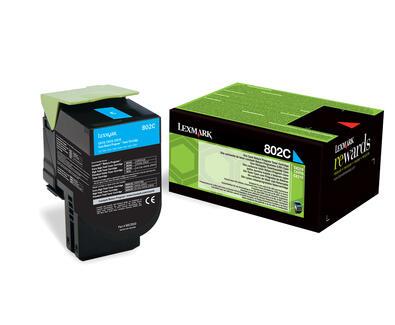 Lexmark Toner 802C / 80C20C0 Cyan Standard