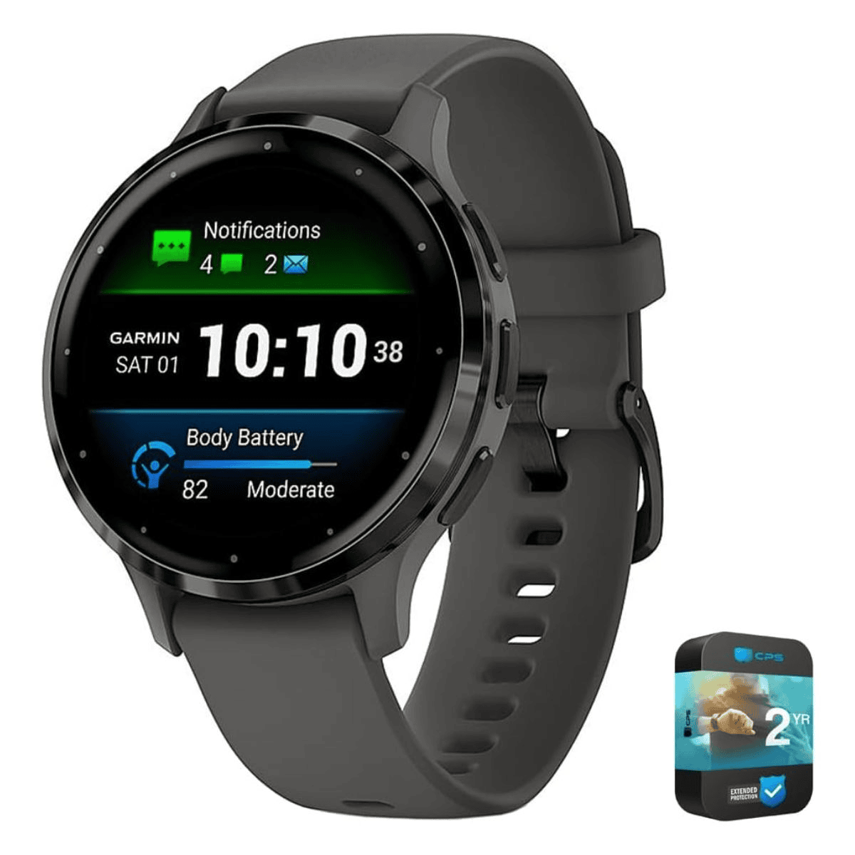 Garmin Wearable Venu 3S slategrey / 010-02785-00 Schwarz
