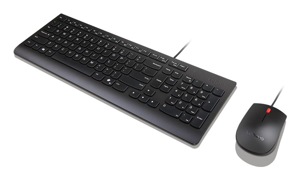 Lenovo Set de ratón y teclado Essential Wired Combo / 4X31R64414 Negro