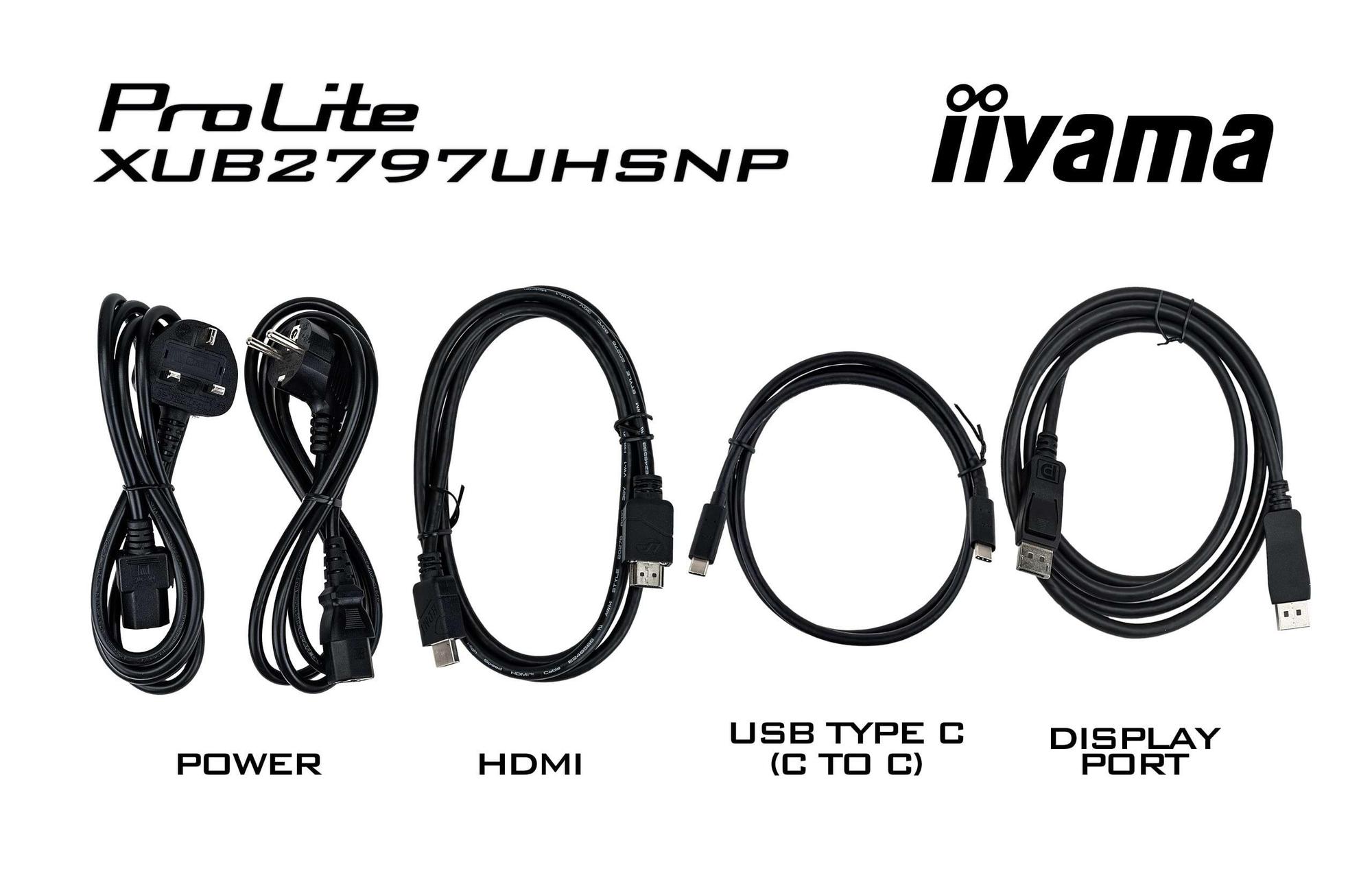 iiyama Monitor ProLite XUB2797UHSNP / XUB2797UHSNP-B1 Negro 68,6 cm (27")