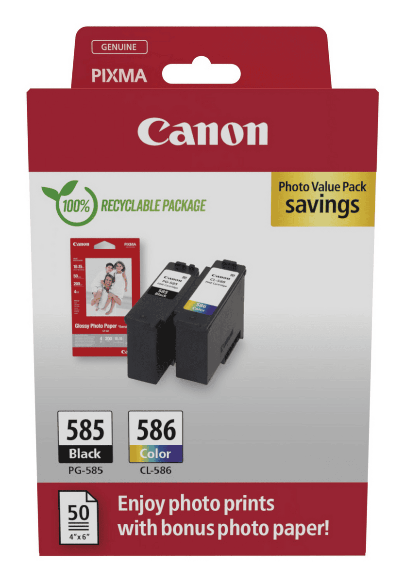 Canon Tinta PG-585/CL-586 / 6205C004 BK,C,M,Y Multipack