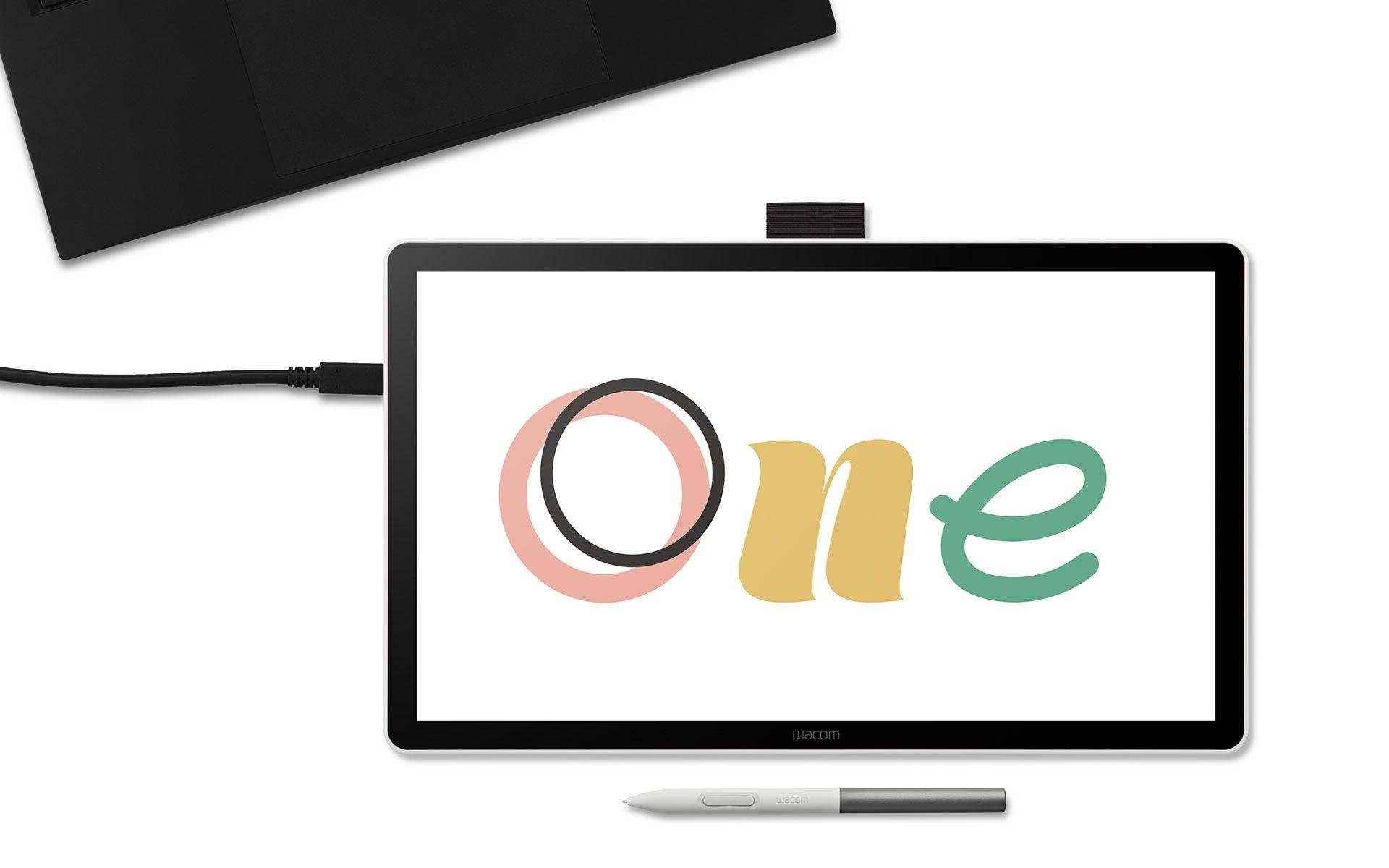 Wacom Tavoletta One 14 / DTC141W0 Nero, bianco