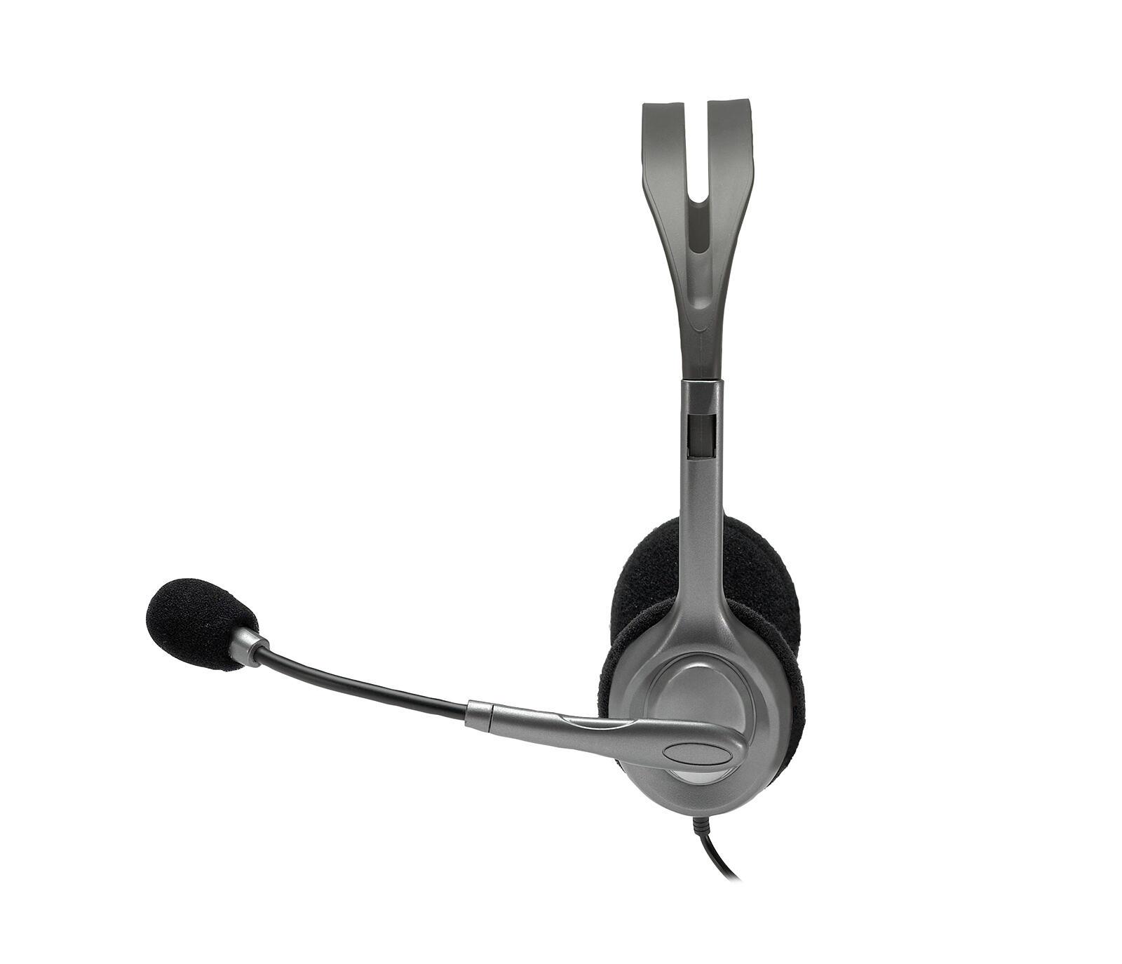Logitech Headset H110 / 981-000271 Grau, Dunkles Grau
