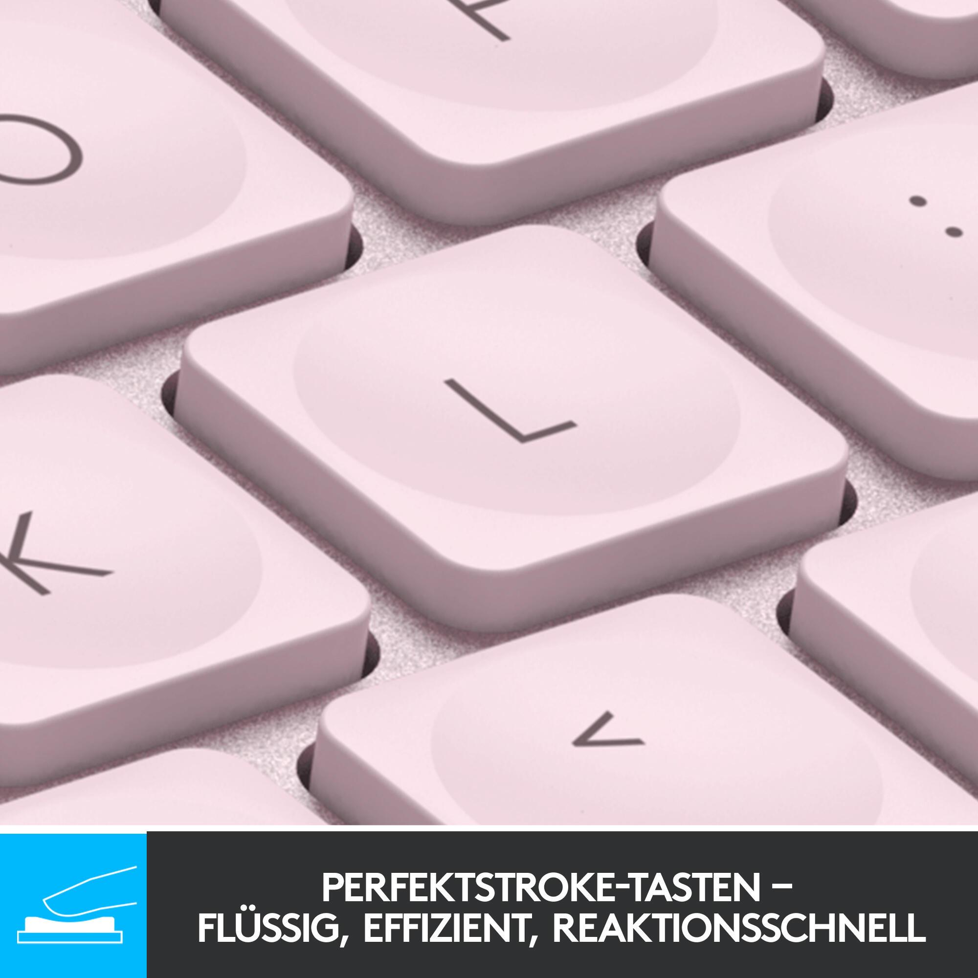 Logitech Tastatur MX Keys Mini / 920-010500 Rosé