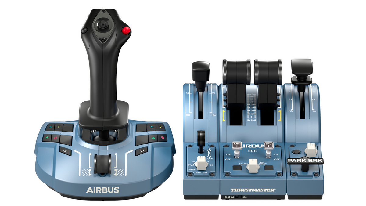 Thrustmaster Controller TCA Captain X Airbus / 4460217 Blau