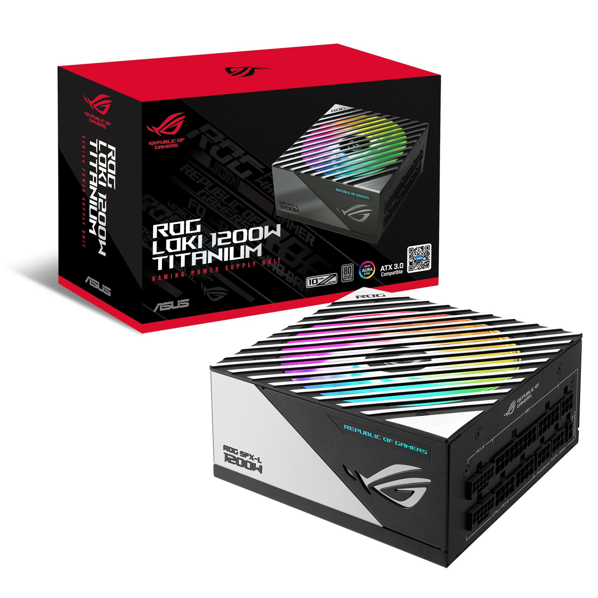 ASUS Alimentatore per PC ROG Loki 1200W Titanium / 90YE00N0-B0NA00 Nero, argento