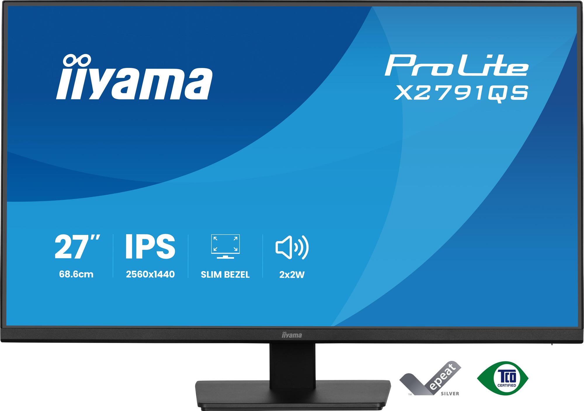 iiyama Monitor ProLite X2791QS / X2791QS-B1 Black 68.6 cm (27")