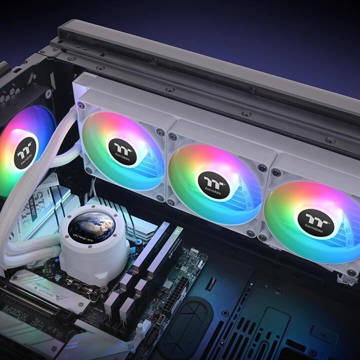 Thermaltake Refrigeración por agua TH360 V2 Ultra ARGB Sync / CL-W405-PL12SW-A Blanco