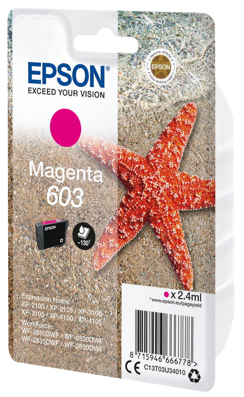 Epson Tinte 603 / C13T03U34010 Magenta Standard