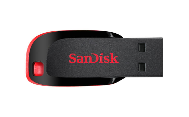 SanDisk Chiave USB Cruzer Blade 128GB / SDCZ50-128G-B35 Nero, rosso