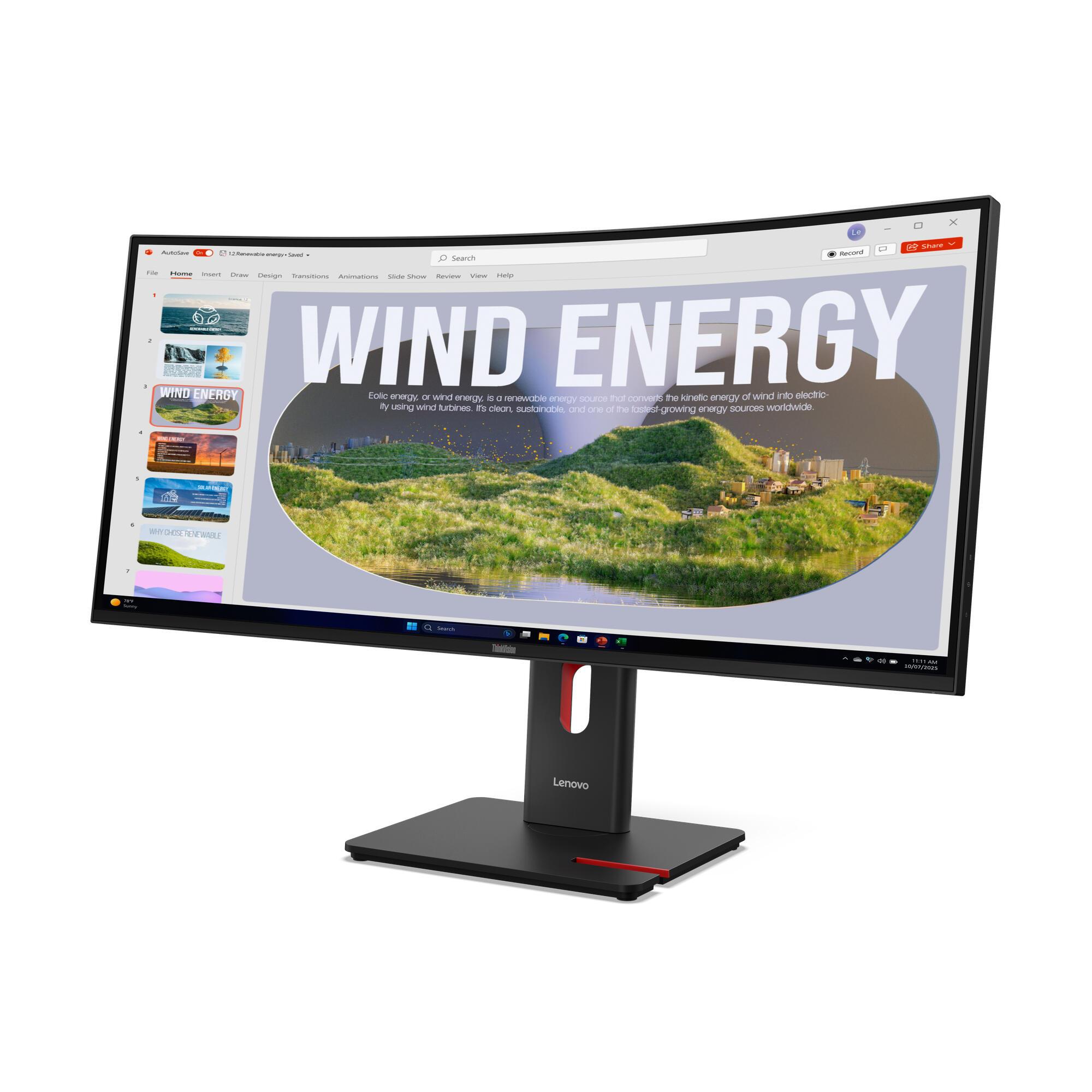 Lenovo Monitor T34WD-40 / 64AEGAT1EU Negro 86,4 cm (34")