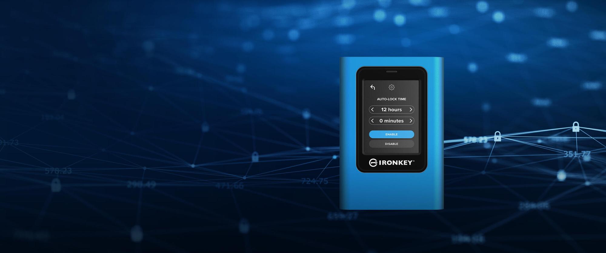 Kingston Externe SSD IronKey Vault Privacy 7680GB / IKVP80ES/7680G Blau