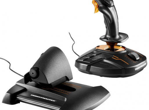 Thrustmaster Controller T.16000M FCS Hotas / 2960778 Schwarz, Orange