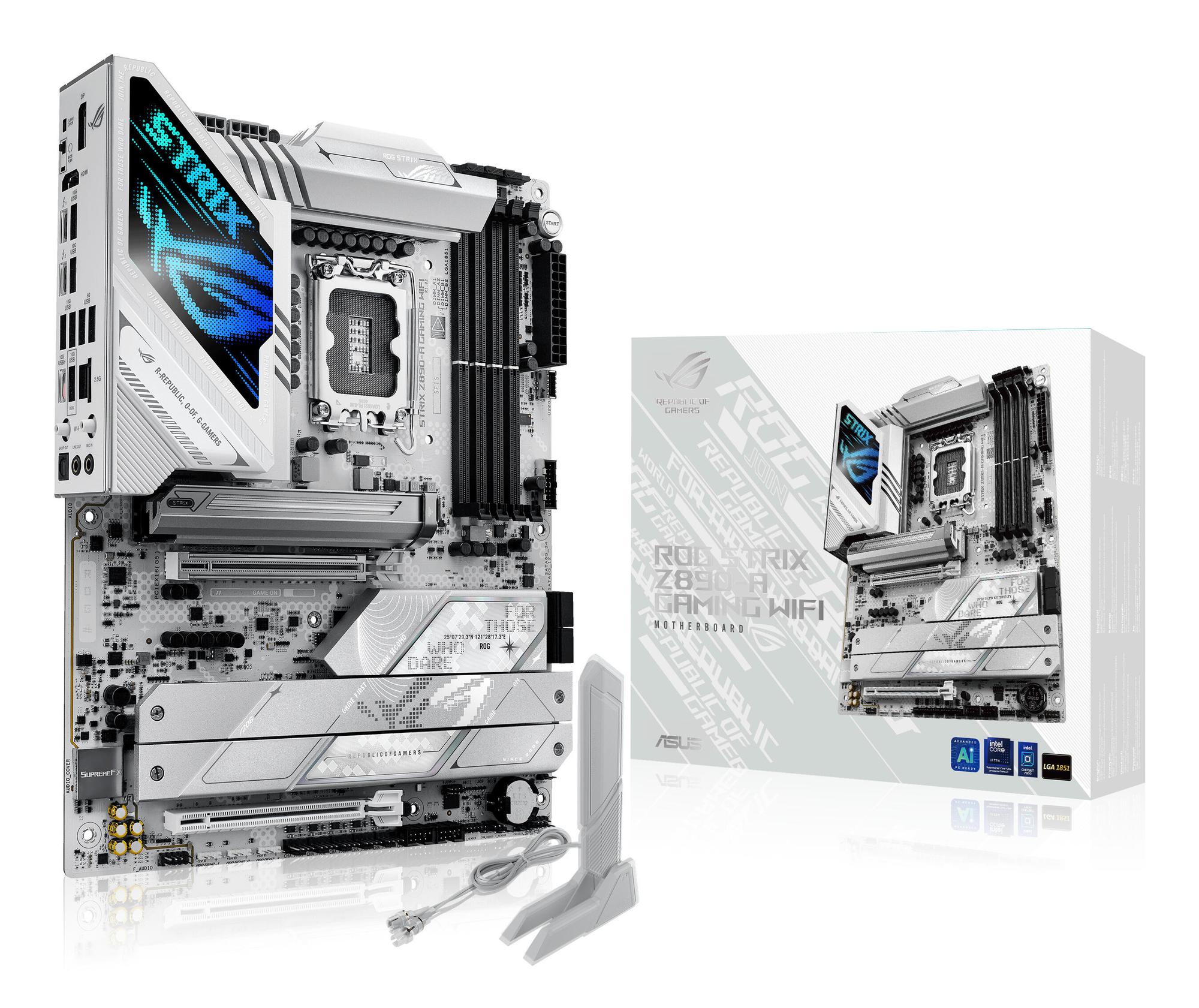 ASUS Carte mère ROG Strix Z890-A Gaming WiFi / 90MB1I90-M0EAY0 Blanc