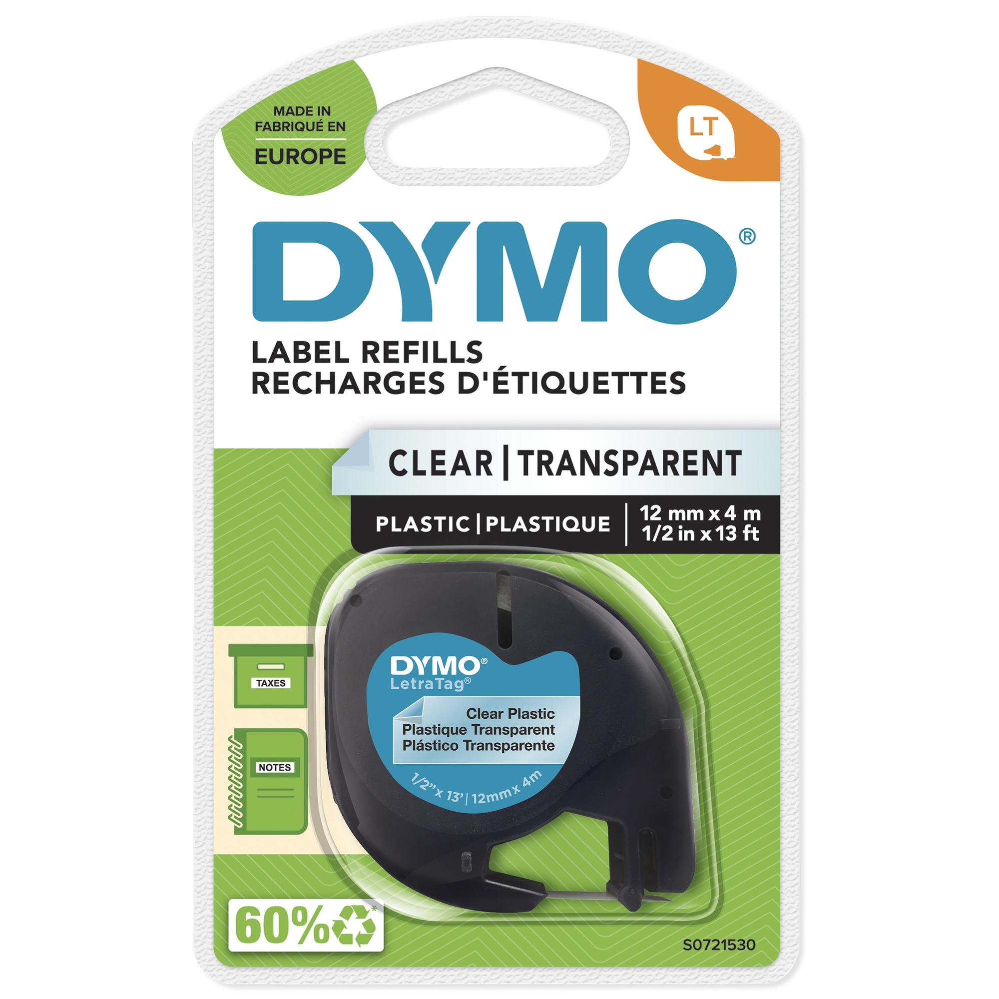 DYMO Cinta de color S0721530 Transparente Standard