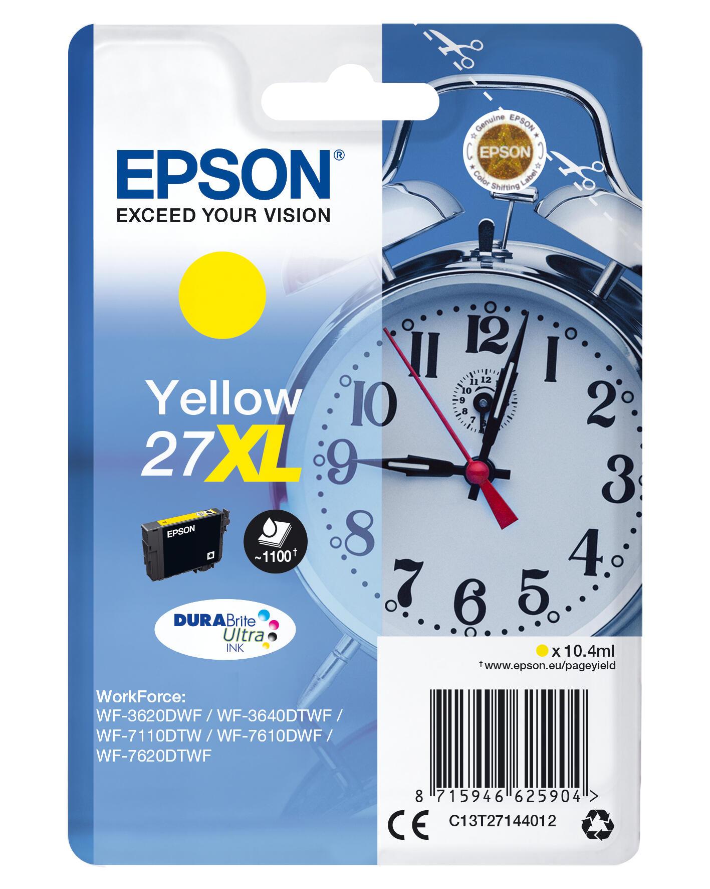Epson Ink 27XL / C13T27144012 Yellow Standard