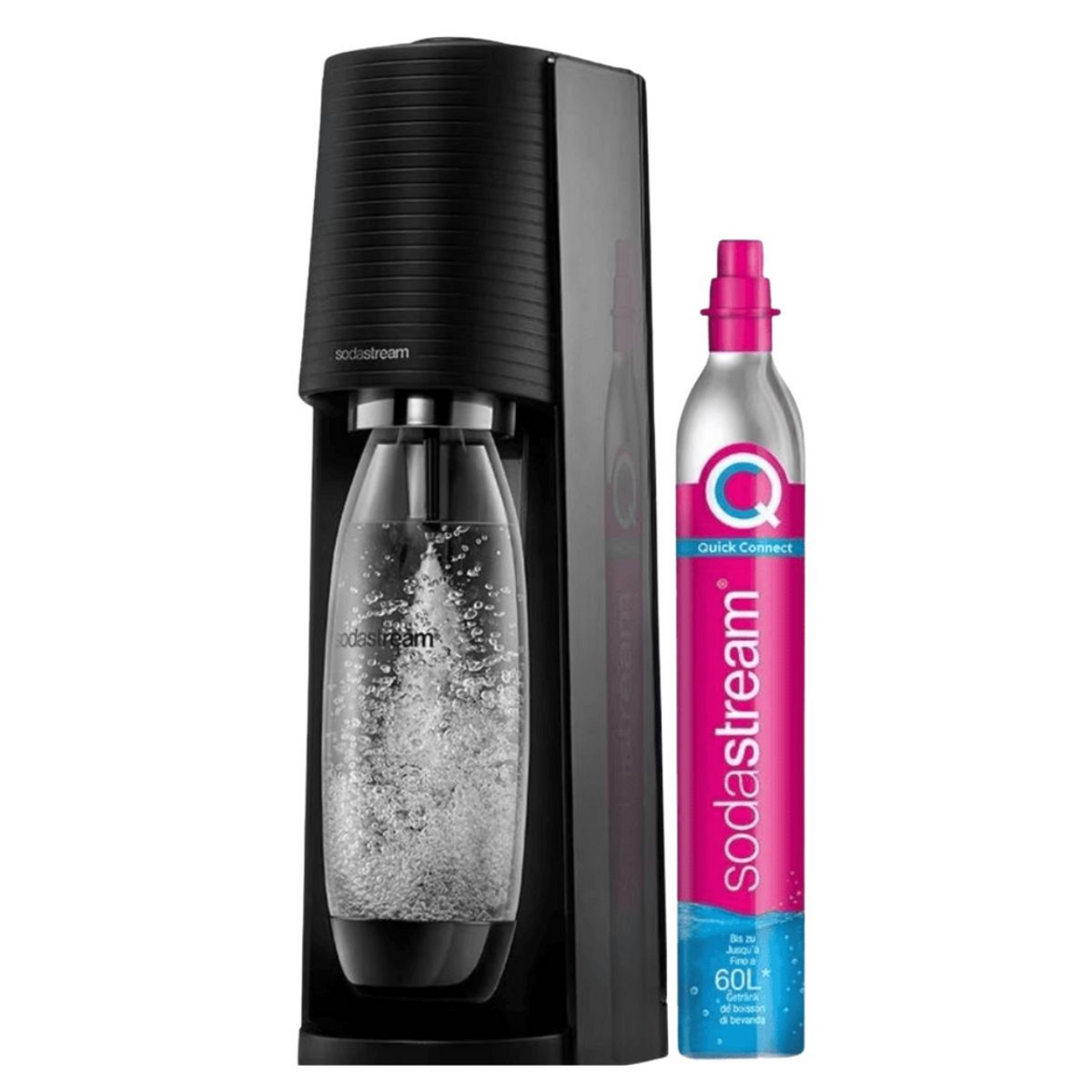 Sodastream Appareil à gazéifier l'eau Terra / KDI 03.25 1012811411 Noir