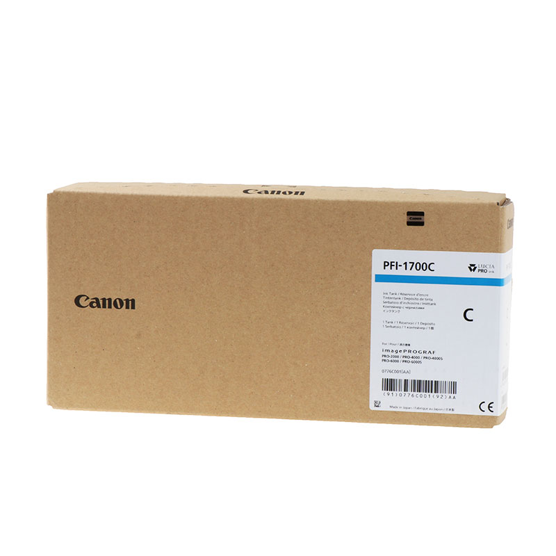 Canon Tinta PFI-1700C / 0776C001 Cyan XXL