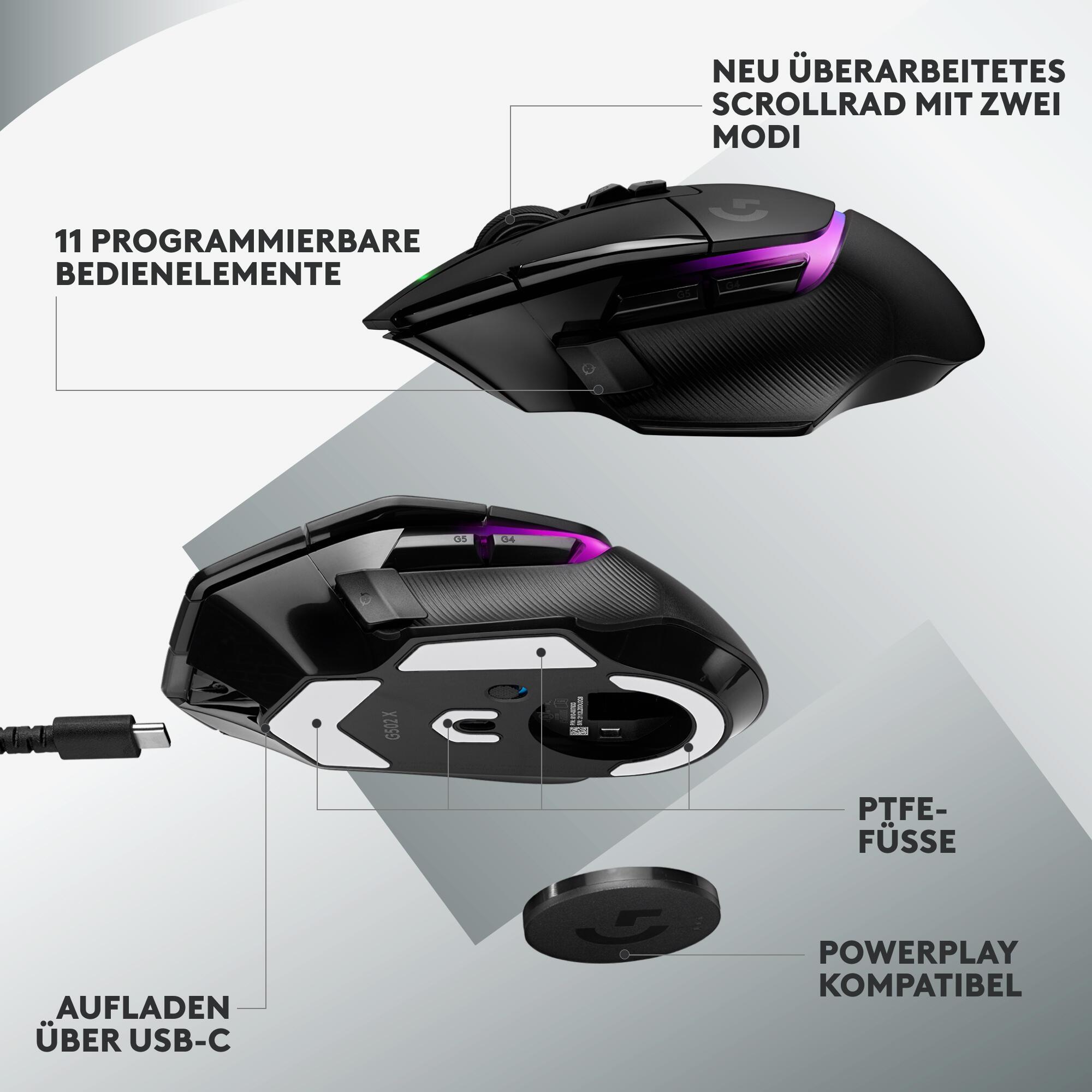 Logitech Ratón G502 X Plus Lightspeed / 910-006162 Negro