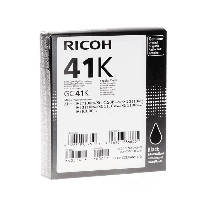 Ricoh Encre GC41K / 405761 Noir
