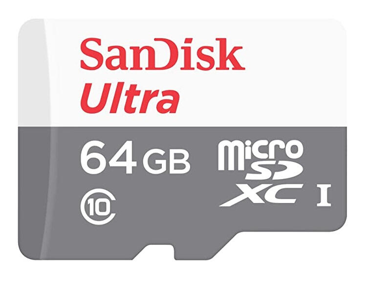 SanDisk Micro SD card Ultra 64GB / SDSQUNR-064G-GN3MN Grey, white S