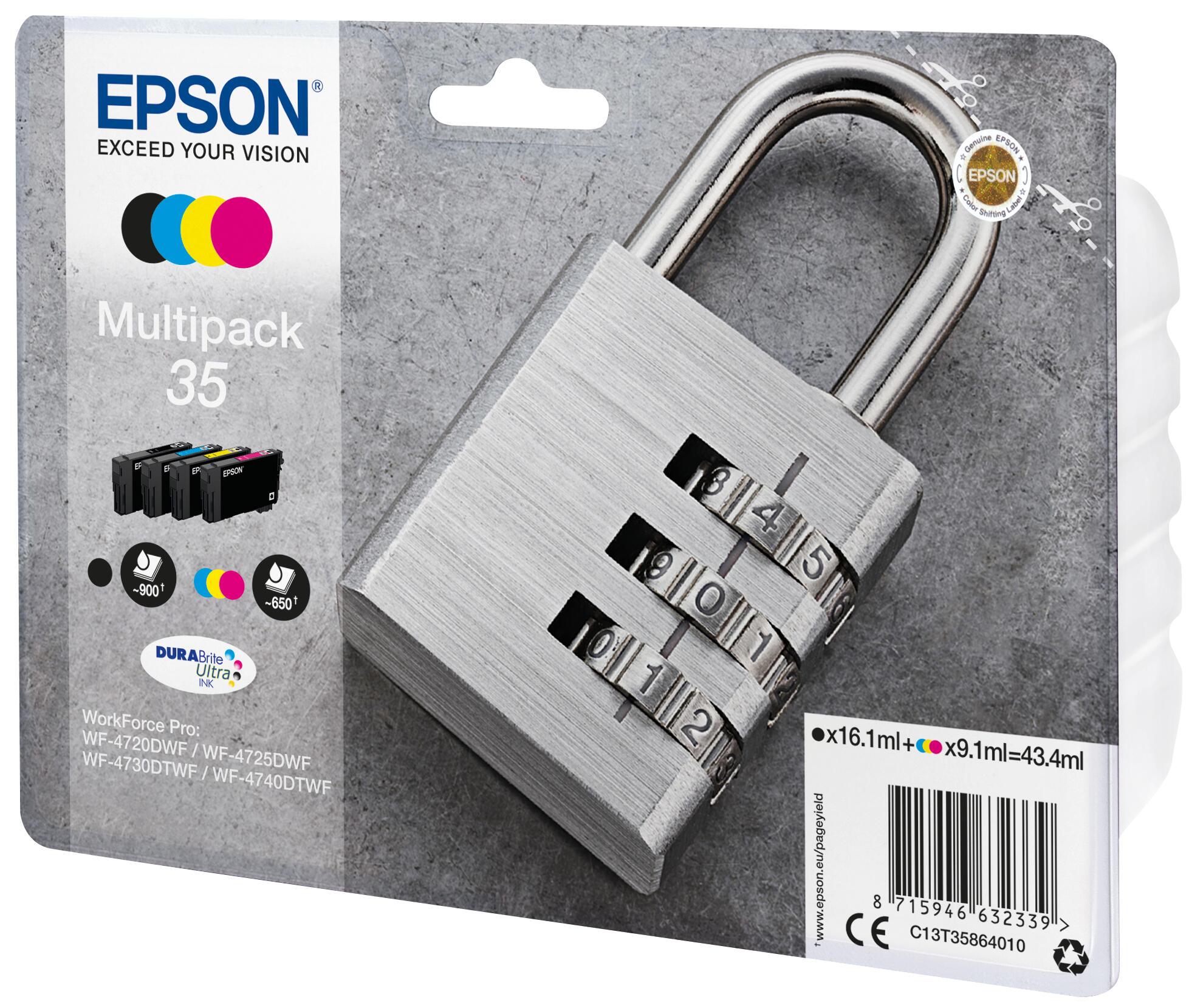 Epson Ink 35 / C13T35864010 BK,C,M,Y Multipack