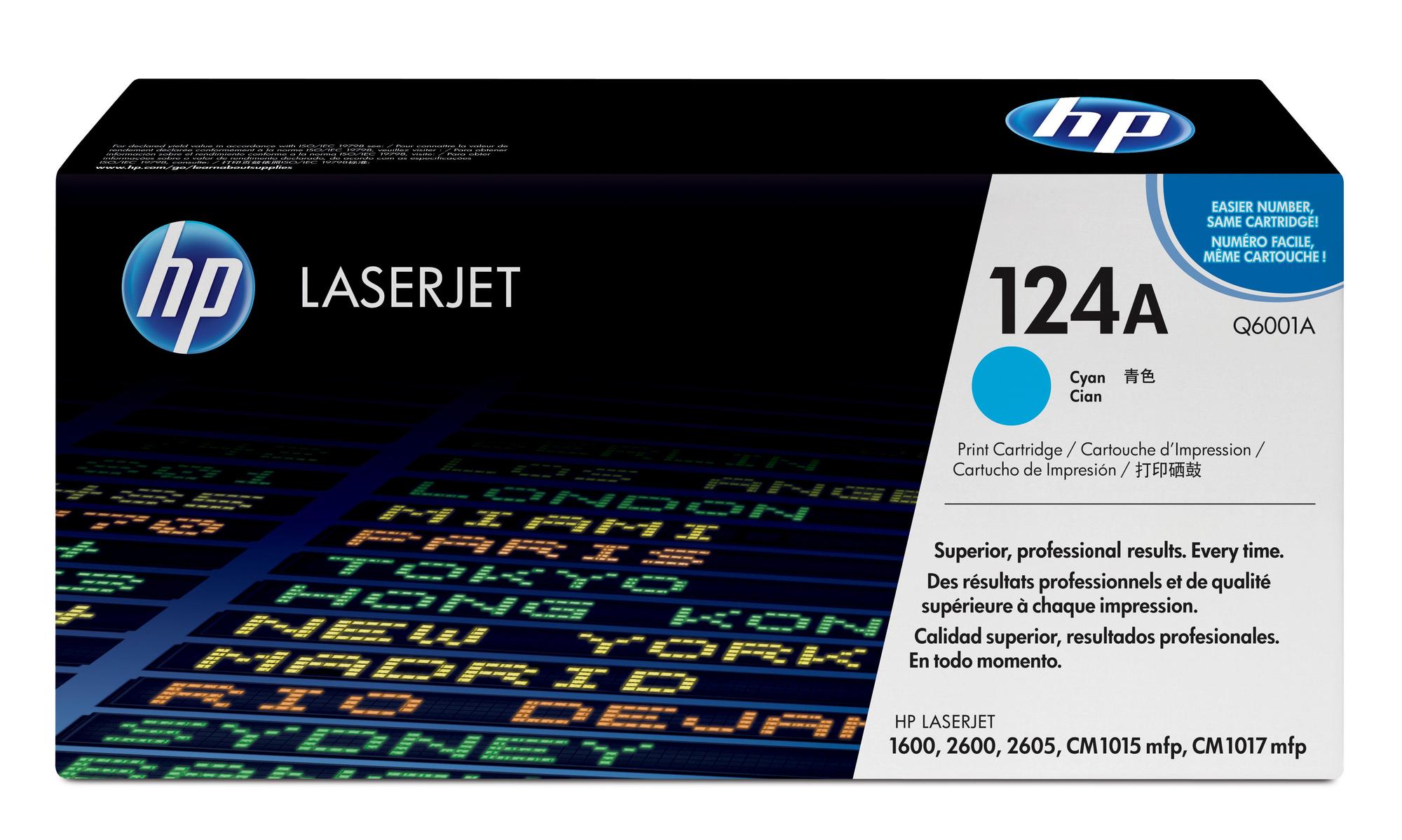 HP Toner 124A / Q6001A Ciano Standard
