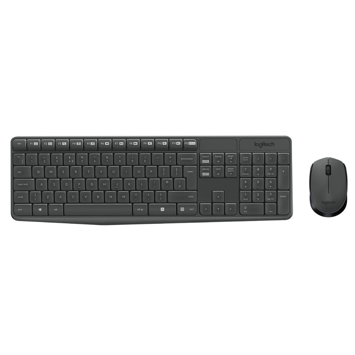 Logitech Mouse and keyboard set MK235 / 920-007931 Black