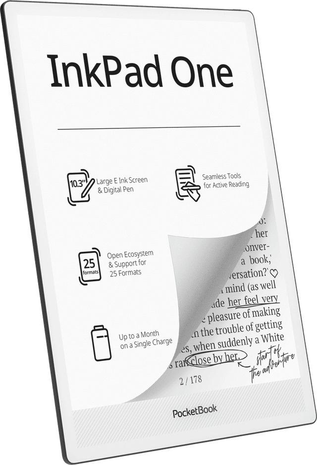 PocketBook eBook-Reader InkPad One EU / PB1030-8-WW Schwarz 26,2 cm (10.3")