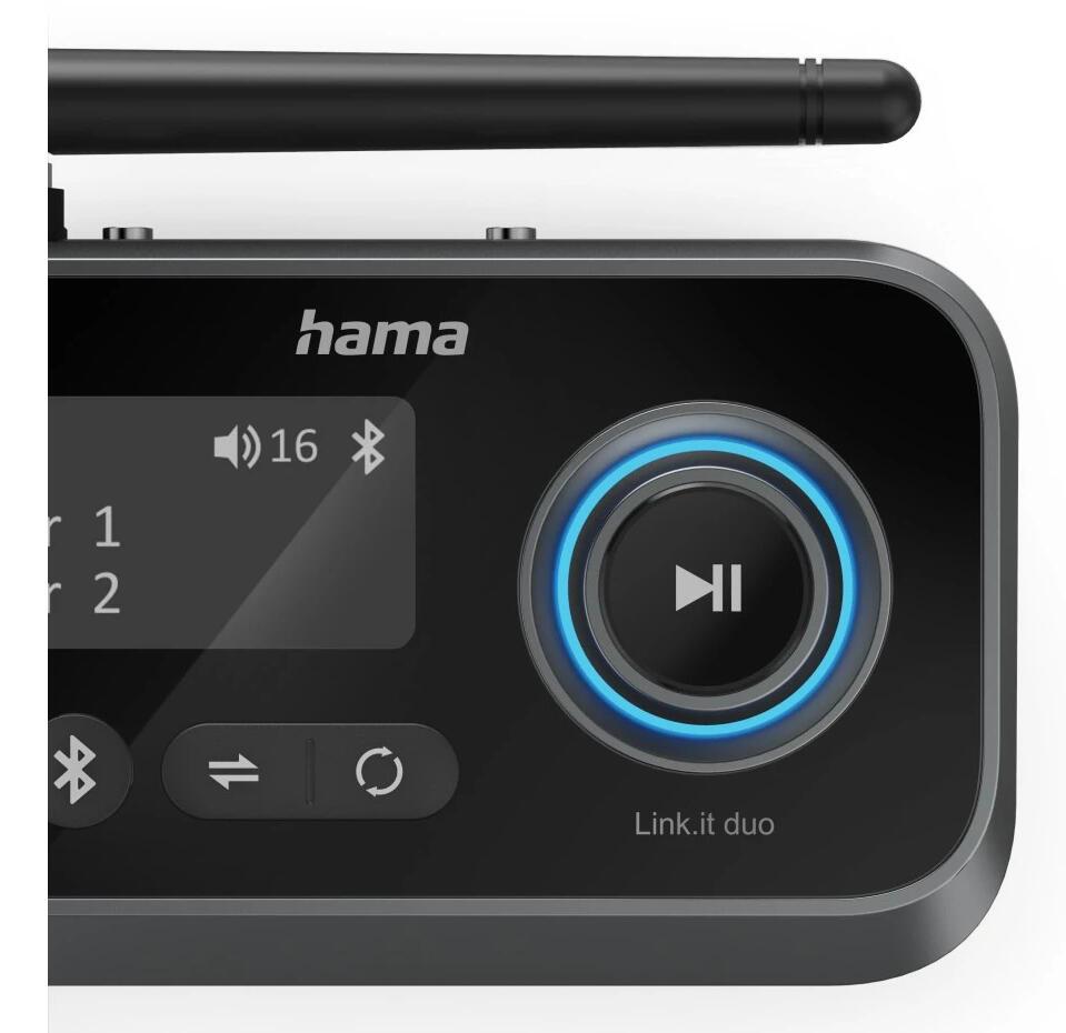 Hama Adaptateur Bluetooth Link.it duo / 00205322 Noir