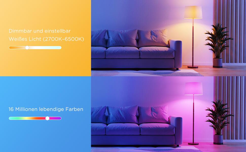 Govee LED Glühbirne RGBWW Smart LED Bulb / H6009 Weiß