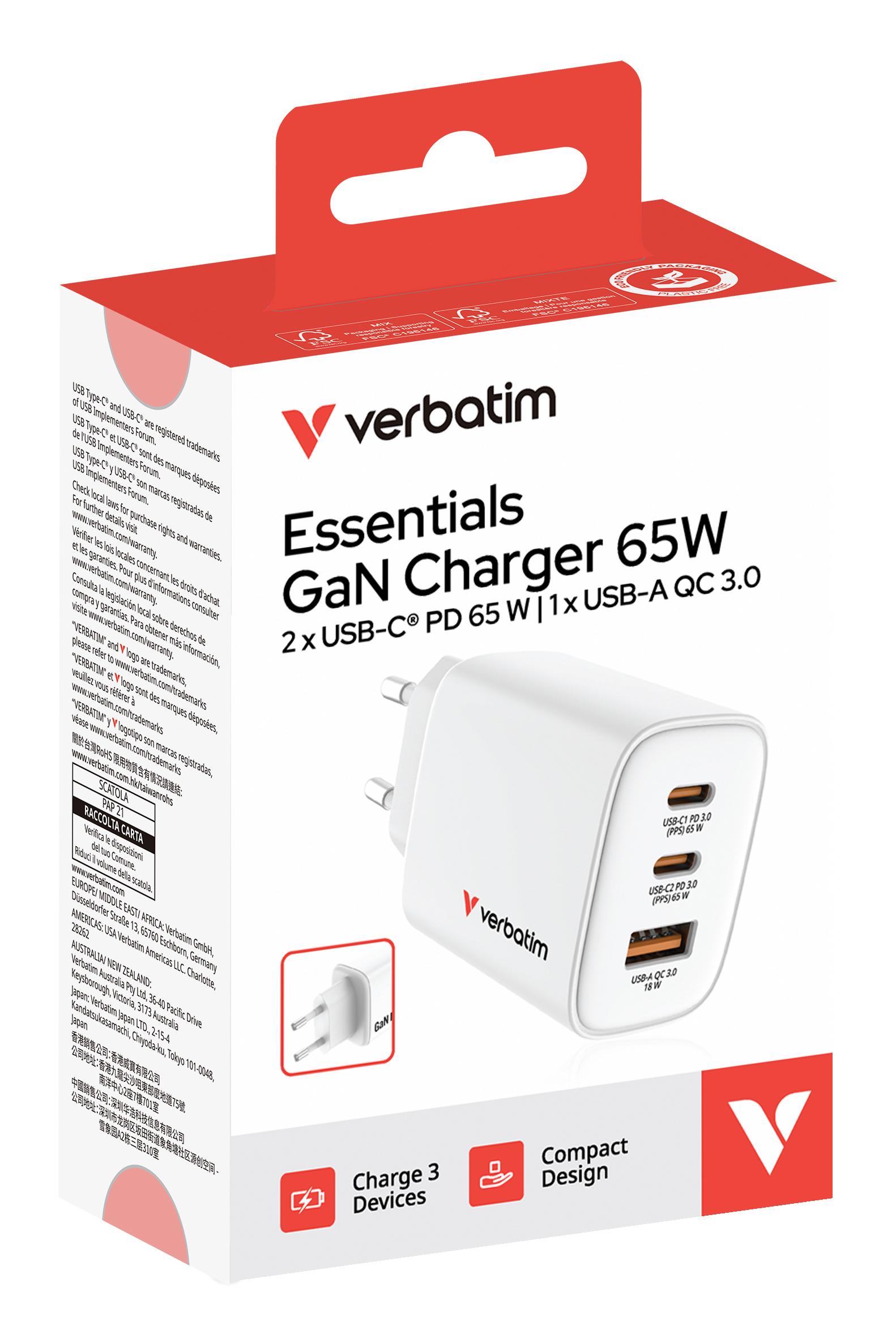 Verbatim Essentials 65W / 32353 Bianco