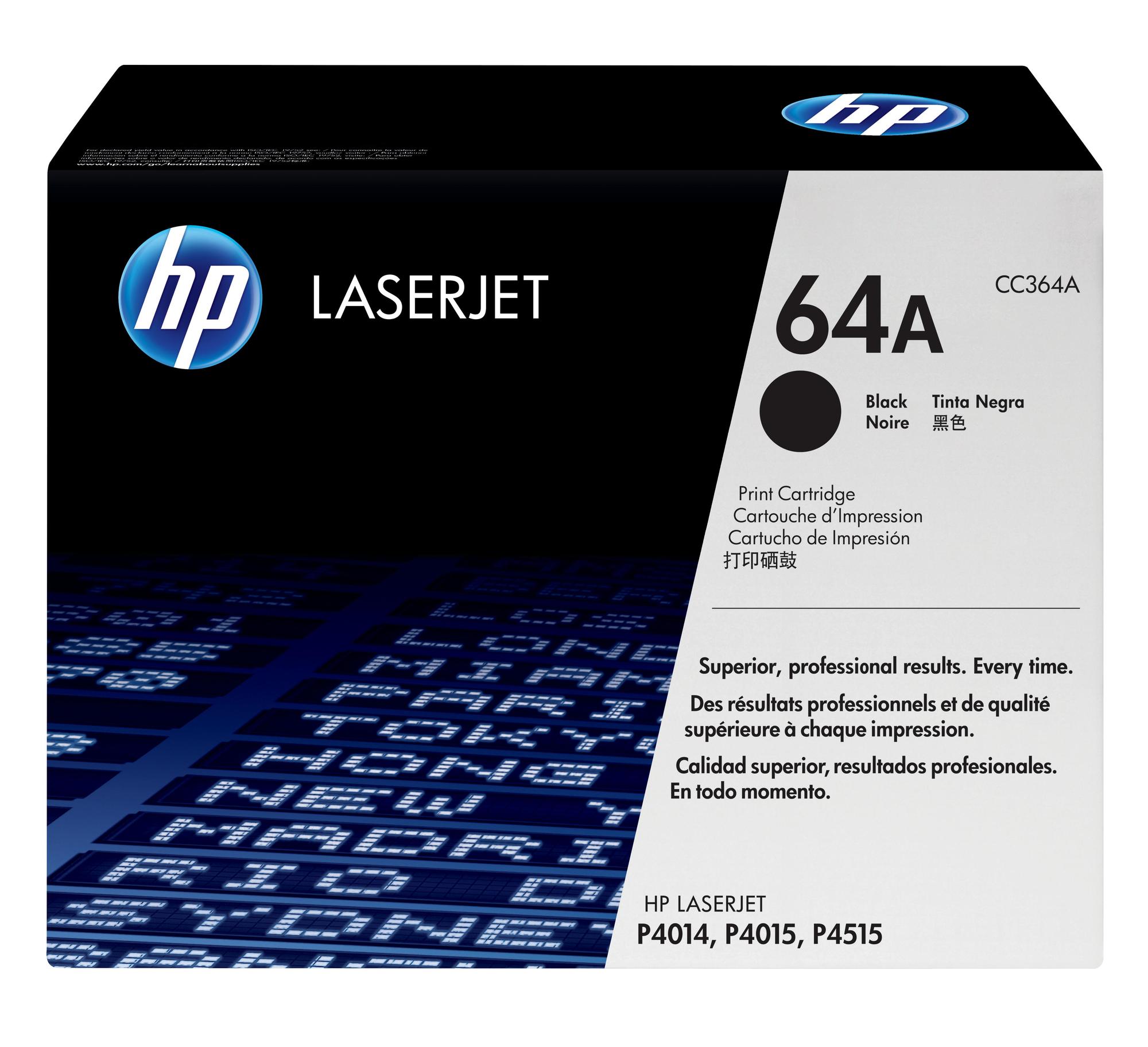 HP Toner 64A / CC364A Black Standard