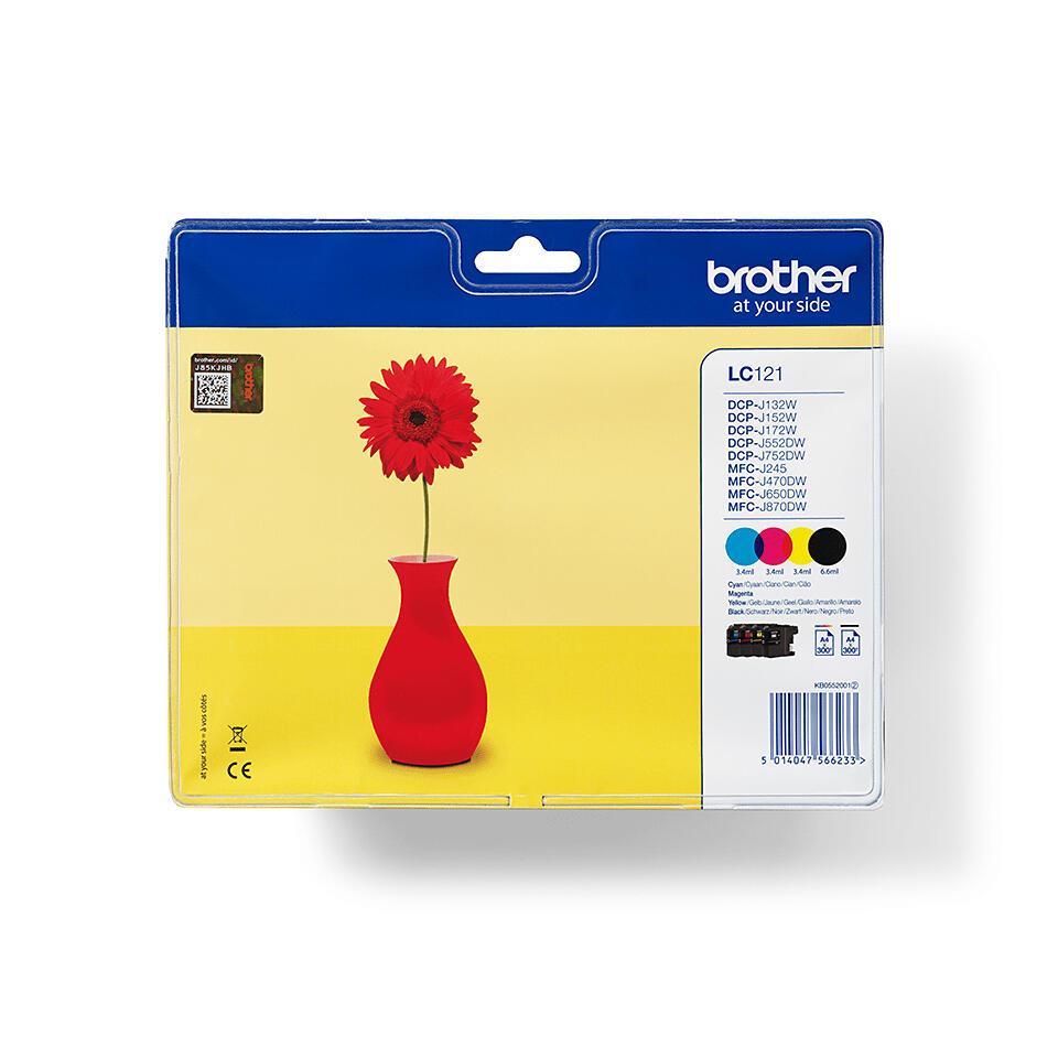Brother Tinta LC-121VALBP / LC121VALBP BK,C,M,Y Multipack
