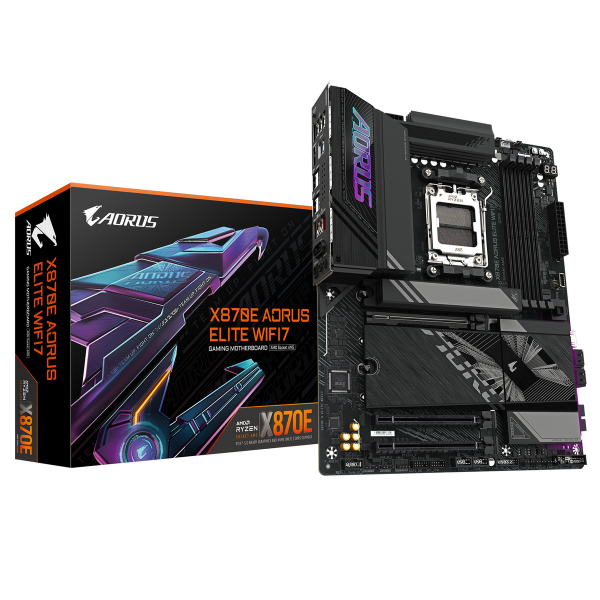 Gigabyte Mainboard X870E Aorus Elite WiFi7 / X870E A ELITE WIFI7 Schwarz