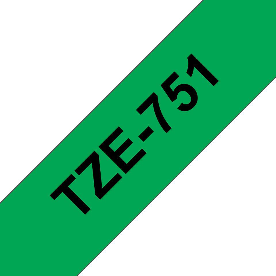 Brother Colour ribbon TZE-751 / TZE751 Black, green