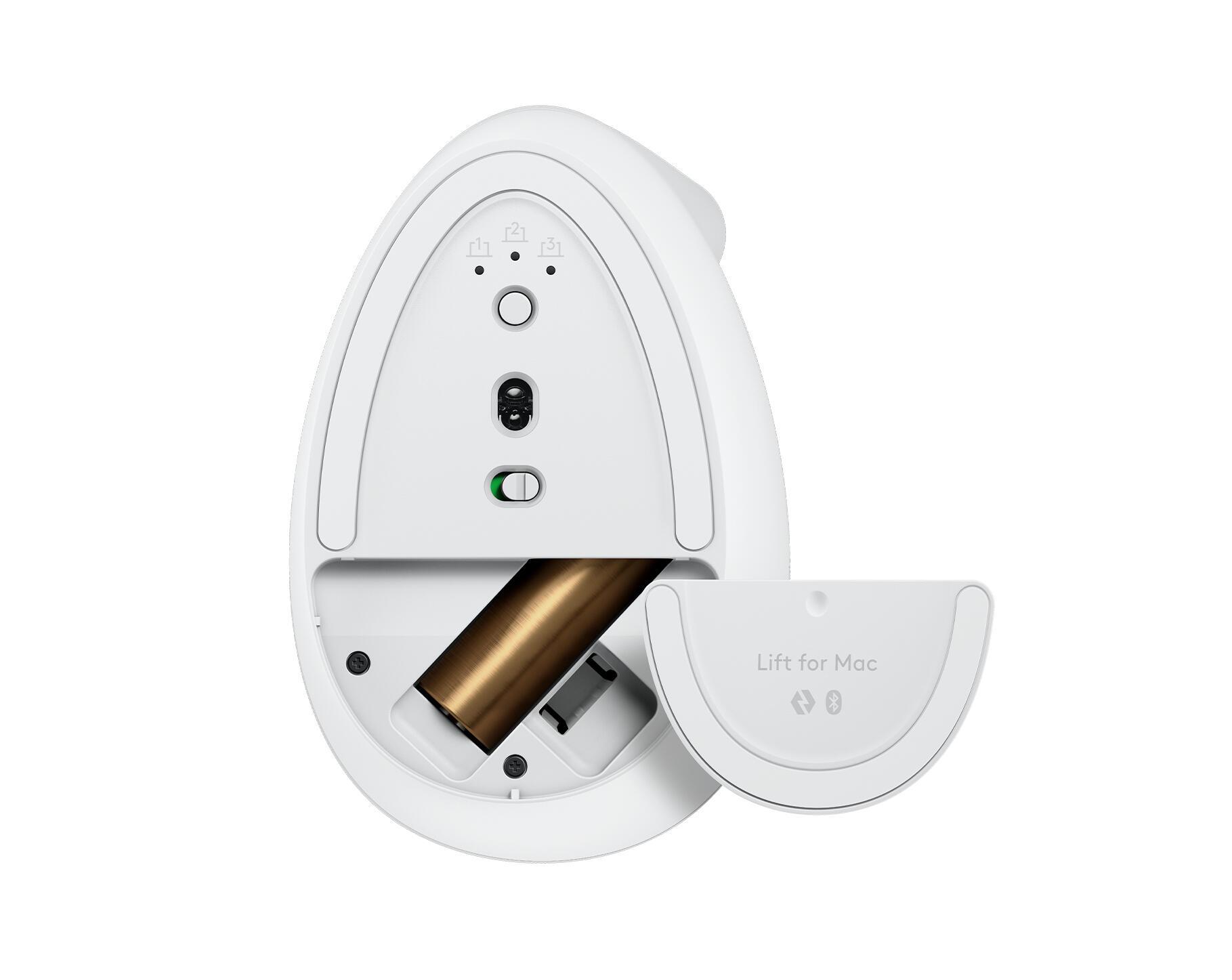 Logitech Maus Lift Vertical Mac / 910-006477 Weiß