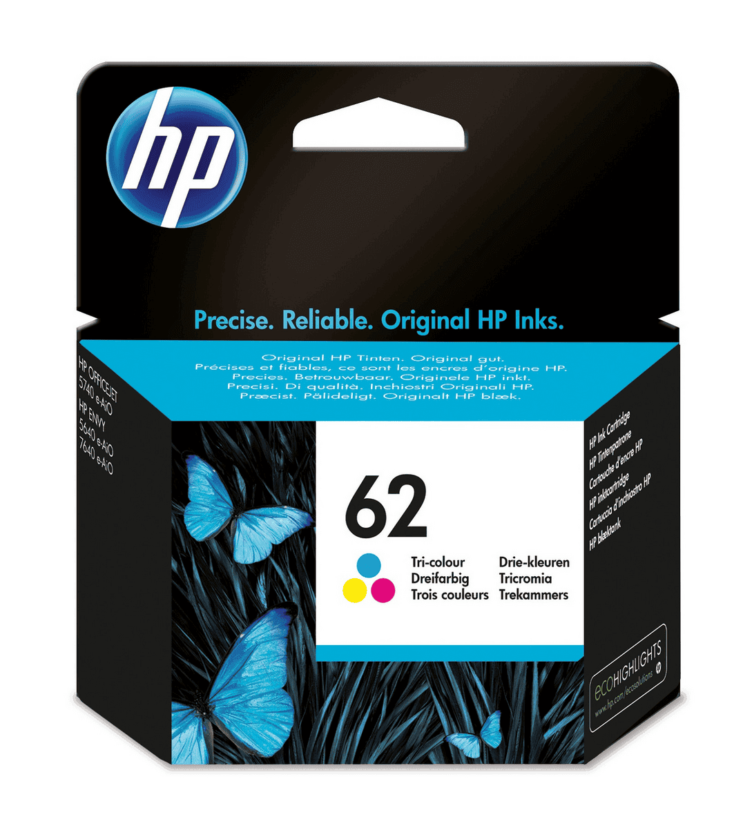HP Tinta 62 / C2P06AE C,M,Y