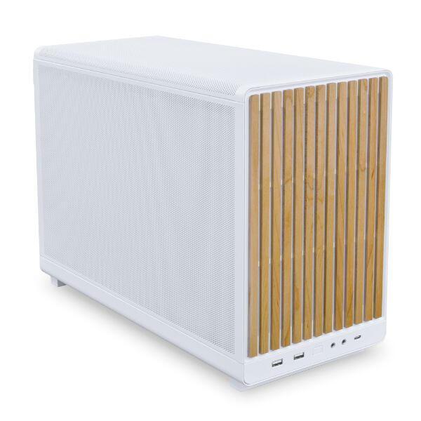 Lian Li PC-Gehäuse A3-mATX Wood / A3W-WD Weiß, Holz S