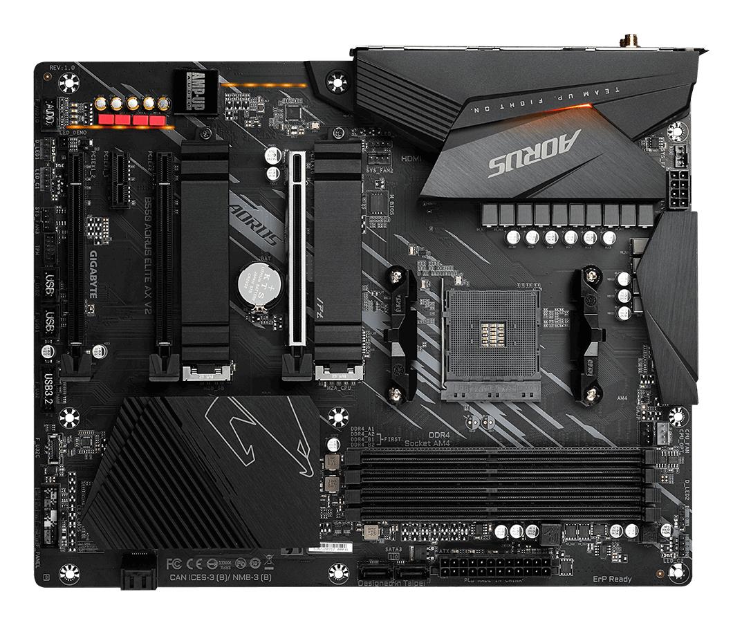 GIGABYTE Carte mère B550 AORUS ELITE AX V2 Noir