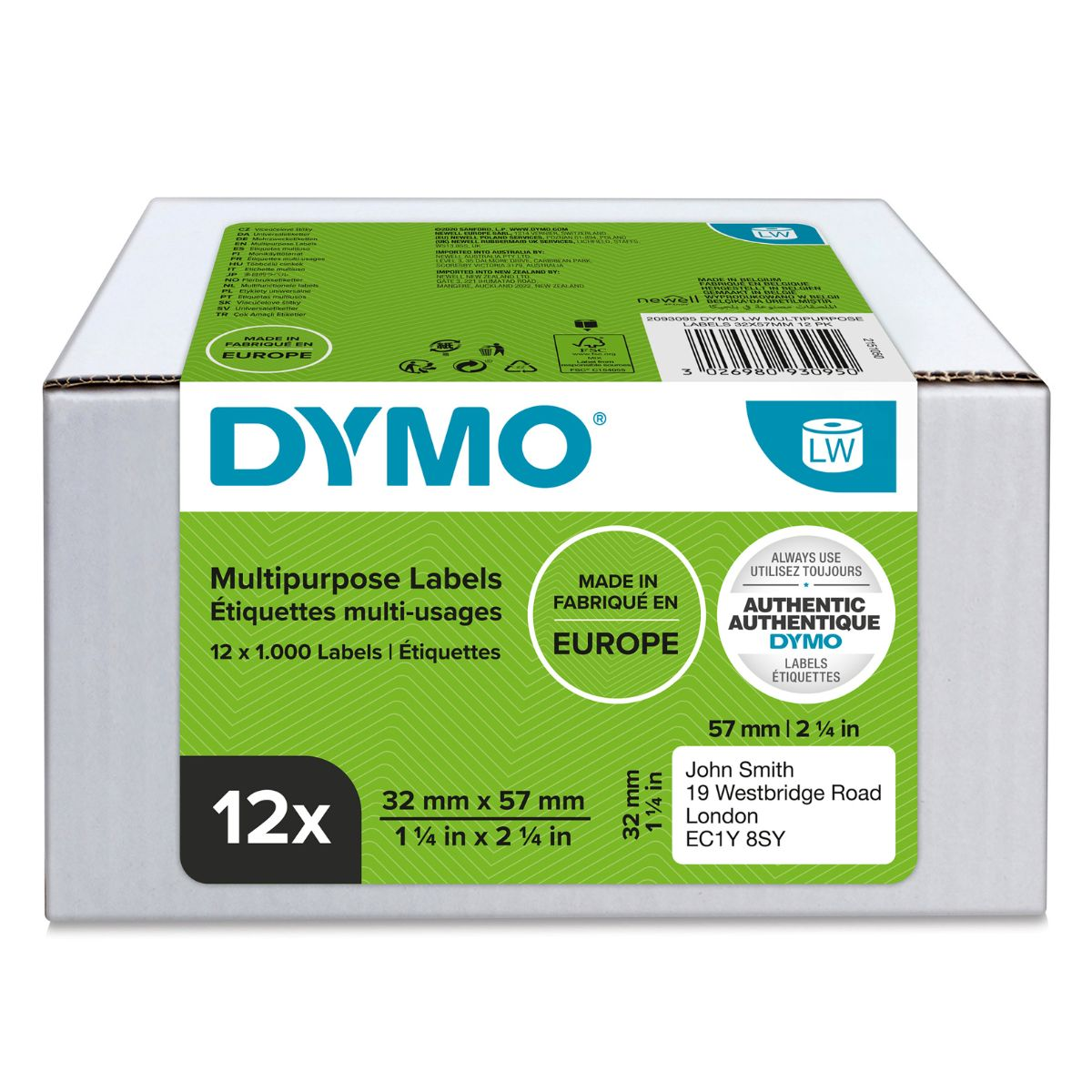 Dymo Label 2093095 White