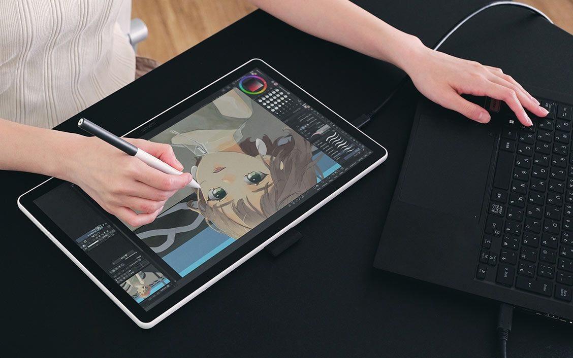 Wacom Tavoletta One 14 / DTC141W0 Nero, bianco