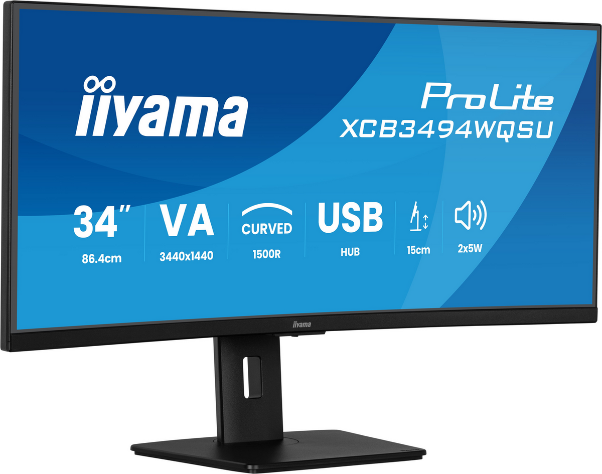 IIYAMA Monitor ProLite XCB3494WQSU-B1 / XCB3494WQSU-B1 Black