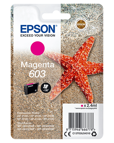 Epson Encre 603 / C13T03U34010 Magenta