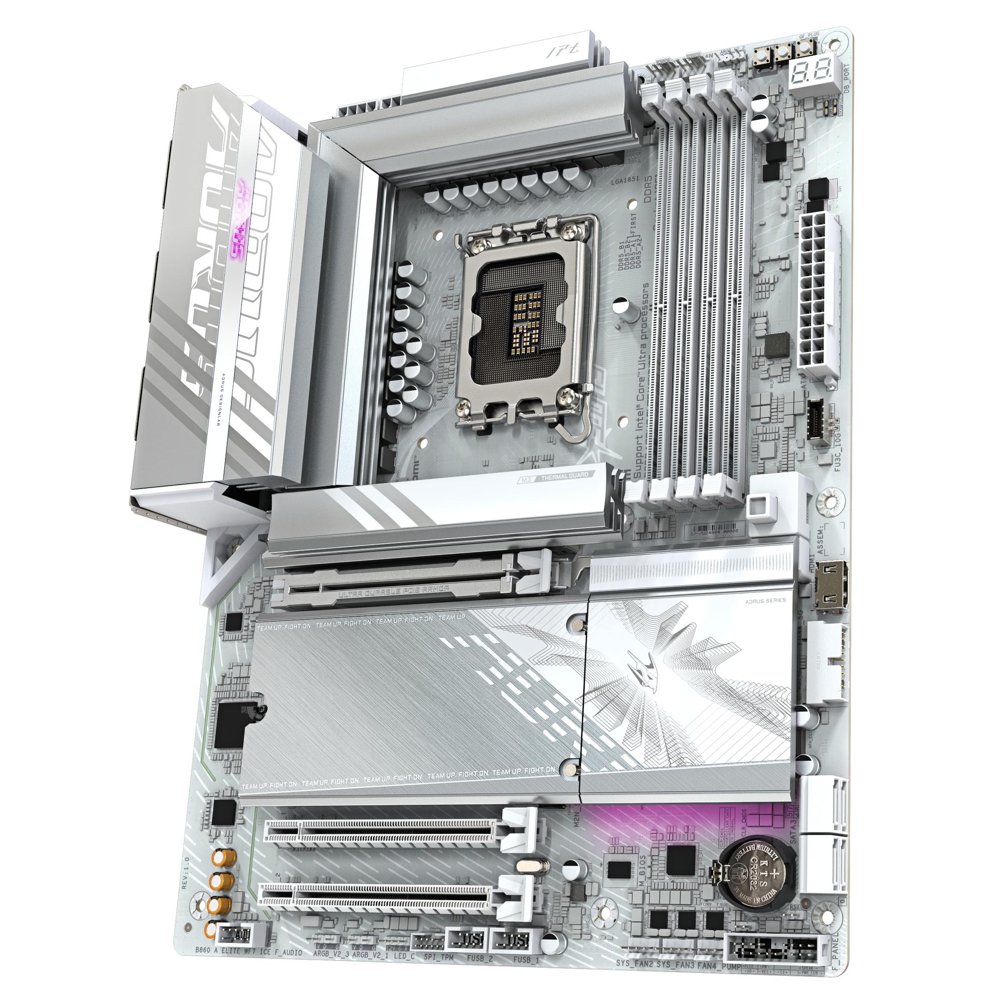 GIGABYTE Mainboard B860 AORUS ELITE WIFI7 ICE / B860 A ELITE WF7 ICE White