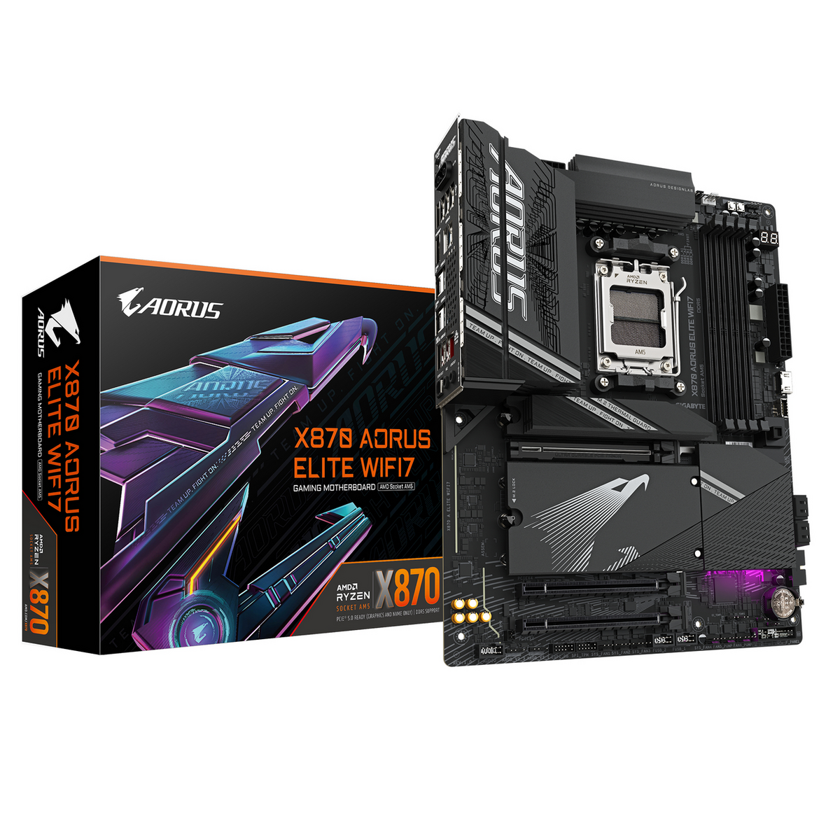 Gigabyte Scheda madre X870 Aorus Elite WiFi7 / X870 A ELITE WIFI7 Nero