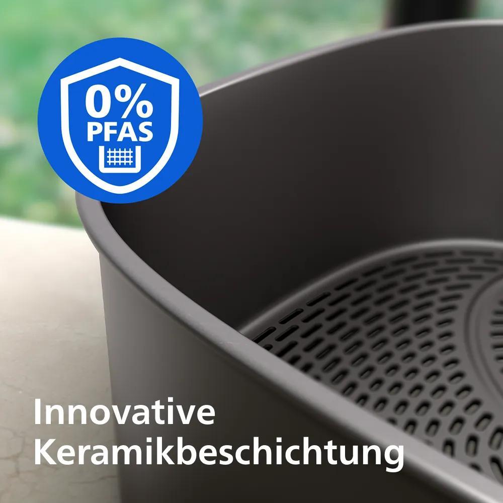 Philips Heißluft Fritteuse 4000 Series / NA462/70 Schwarz