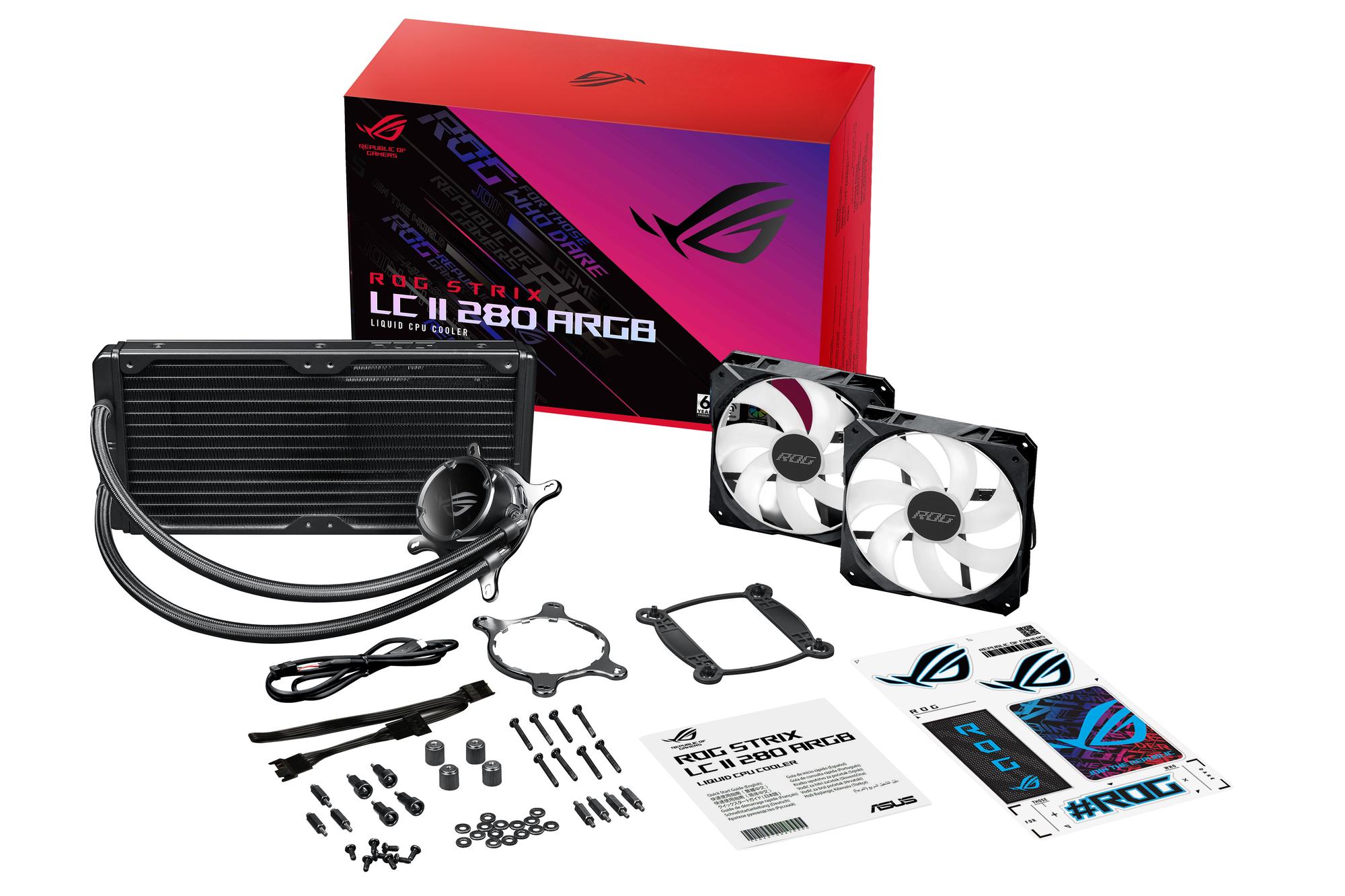 ASUS Water cooling ROG Strix LC II 280 ARGB / 90RC00C1-M0UAY1 Black L