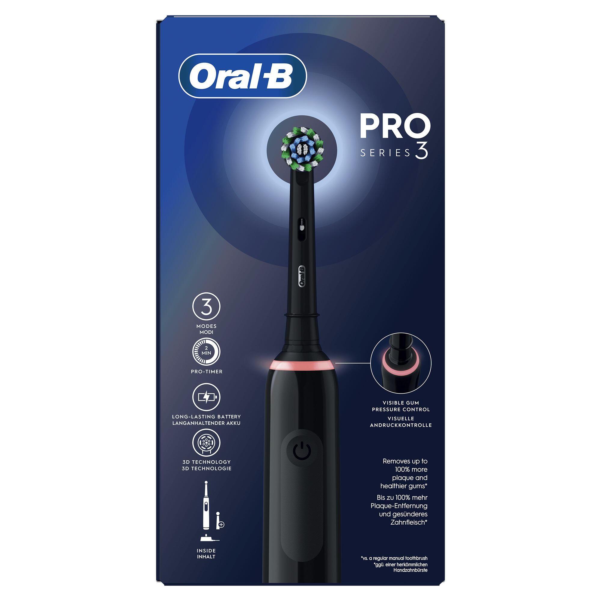 Oral-B Spazzolino da denti Pro 3 3000 Cross Action / 759790 Nero